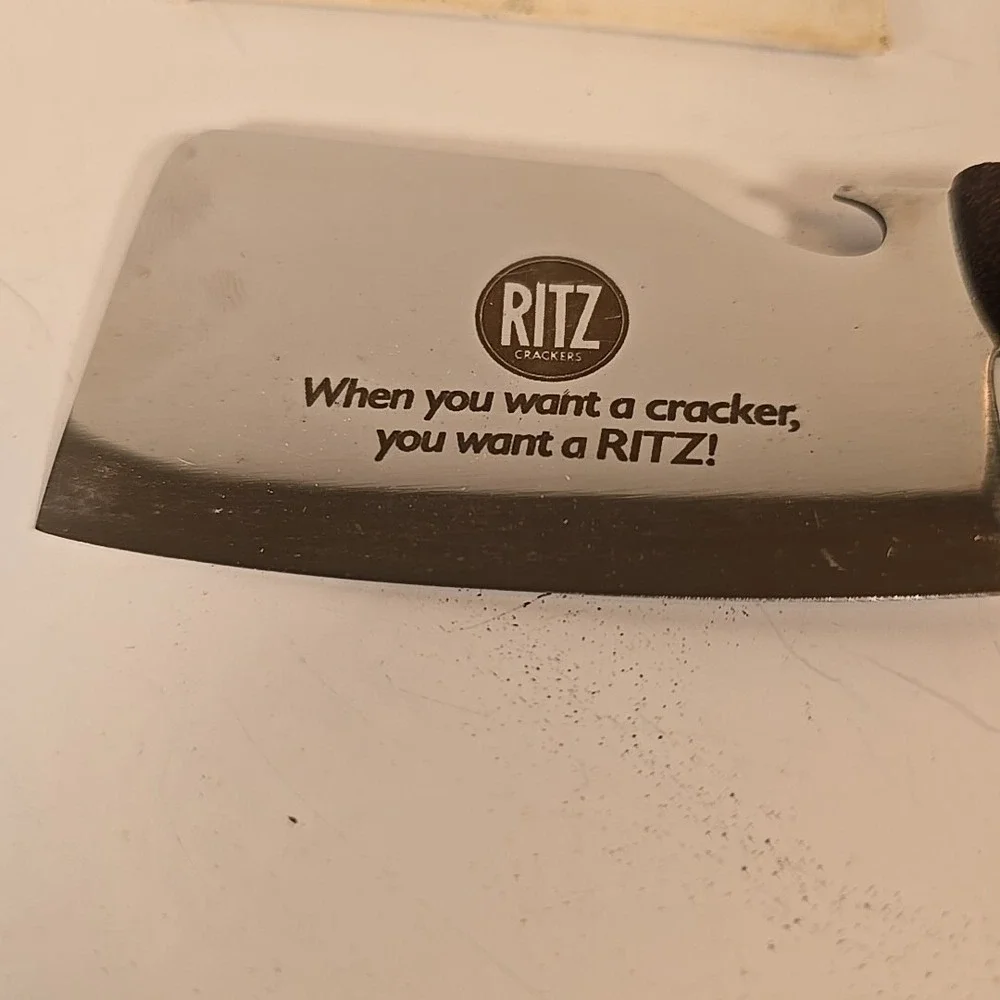 Ritz Miniature Cheese Cleaver Stainless Steel‎ Made In Japan  Bottle Opener